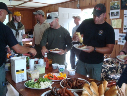 Shooters & staff enjoy BBQ Lunch